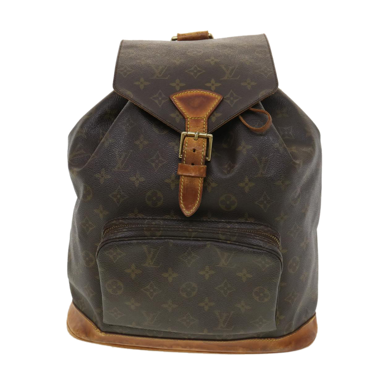 LOUIS VUITTON Monogram Montsouris GM Backpack M51135 LV Auth 39264