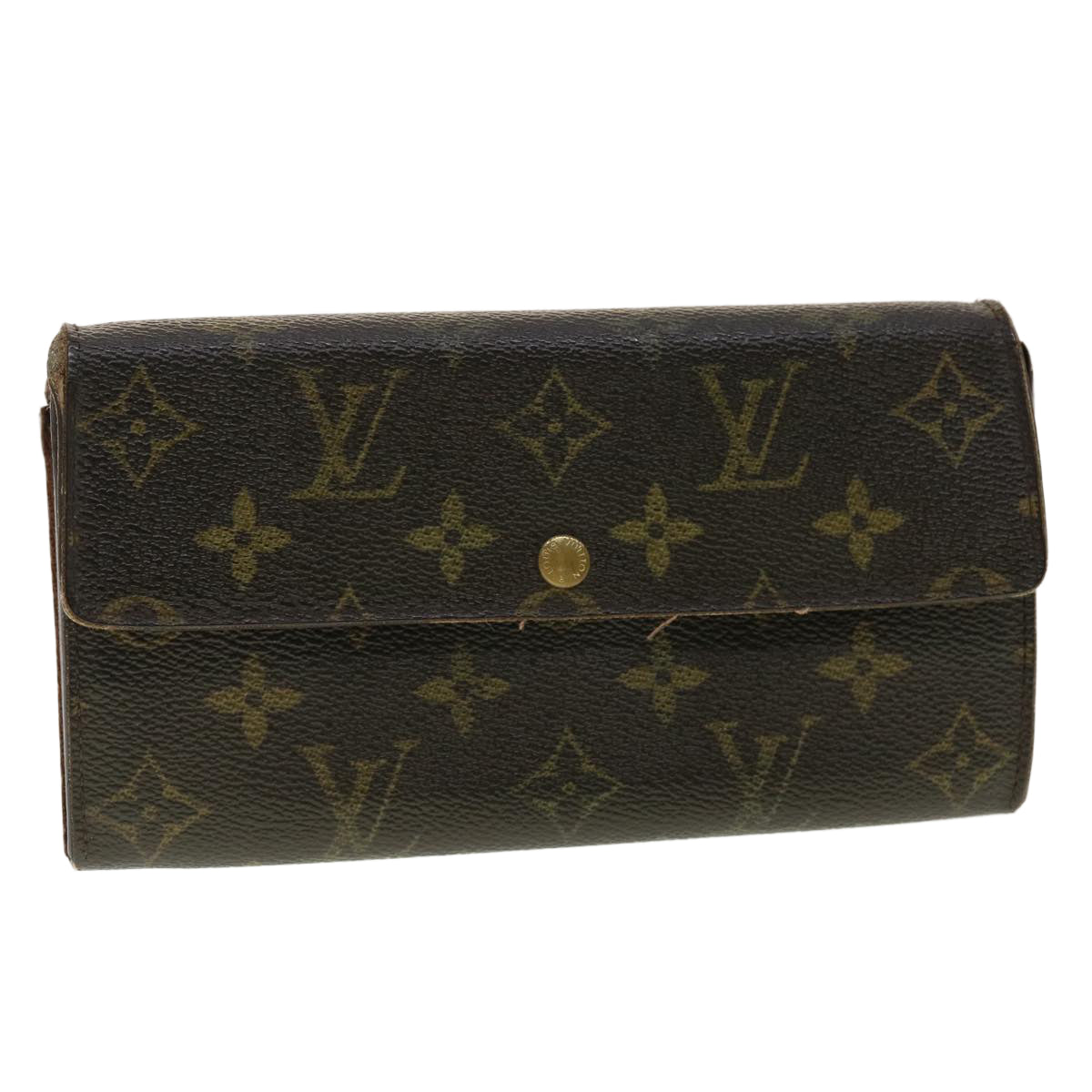 LOUIS VUITTON Monogram Portefeiulle Sarah Long Wallet M66556 LV Auth 39470