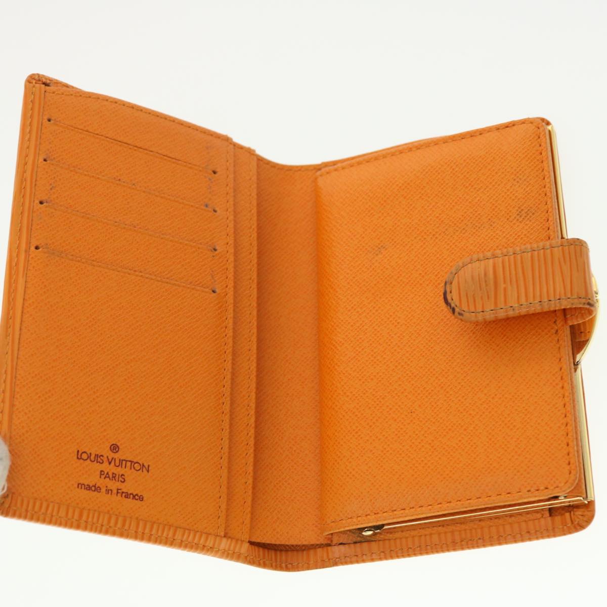 LOUIS VUITTON Epi Porte Monnaie Billets Viennois Wallet Orange M6324H LV 39484