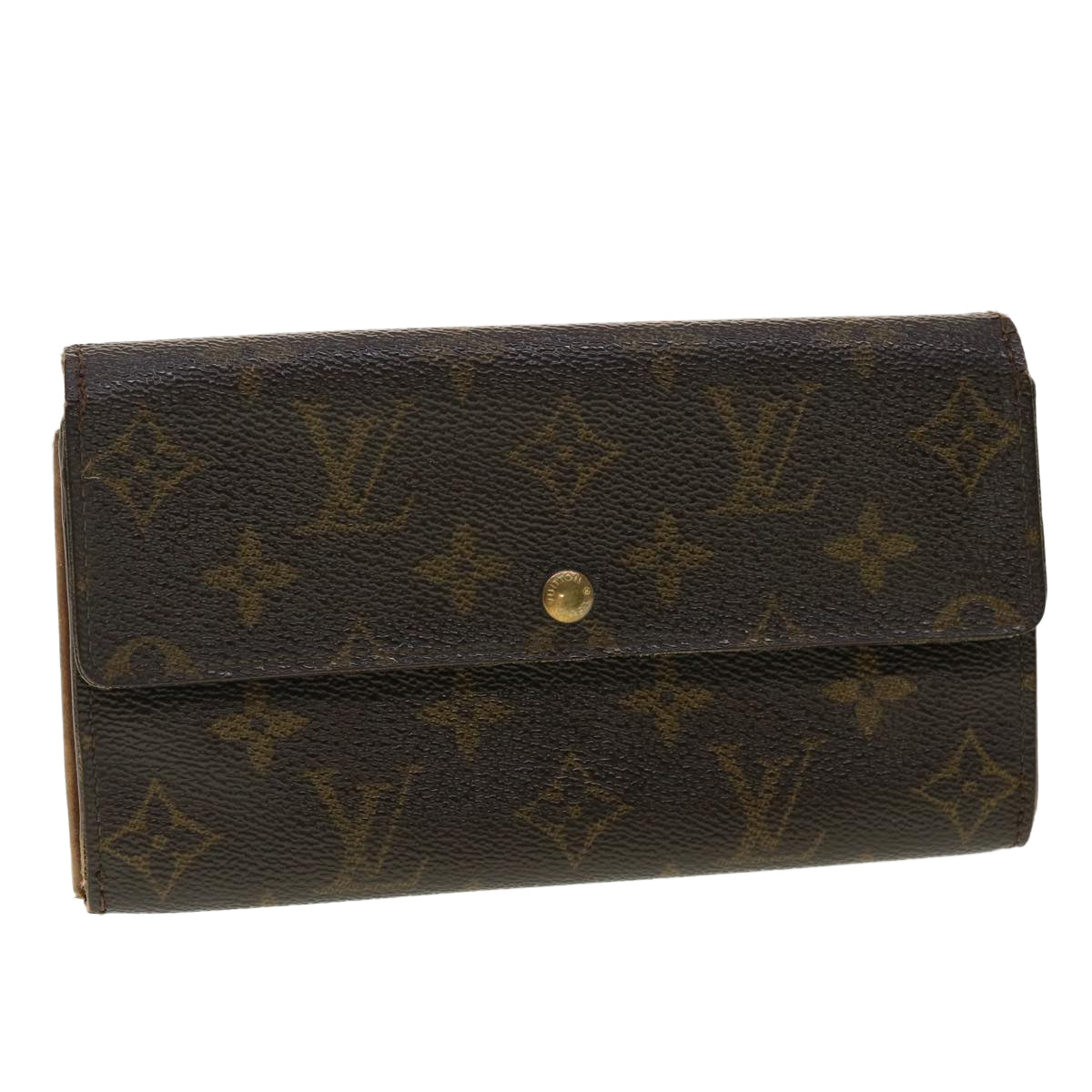 LOUIS VUITTON Monogram Portefeiulle Sarah Long Wallet M66556 LV Auth 39485