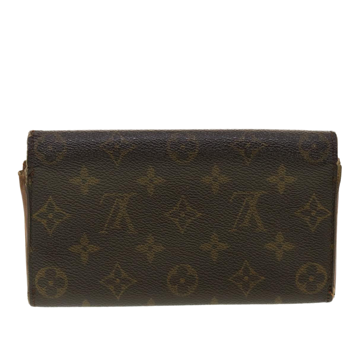 LOUIS VUITTON Monogram Portefeiulle Sarah Long Wallet M66556 LV Auth 39485