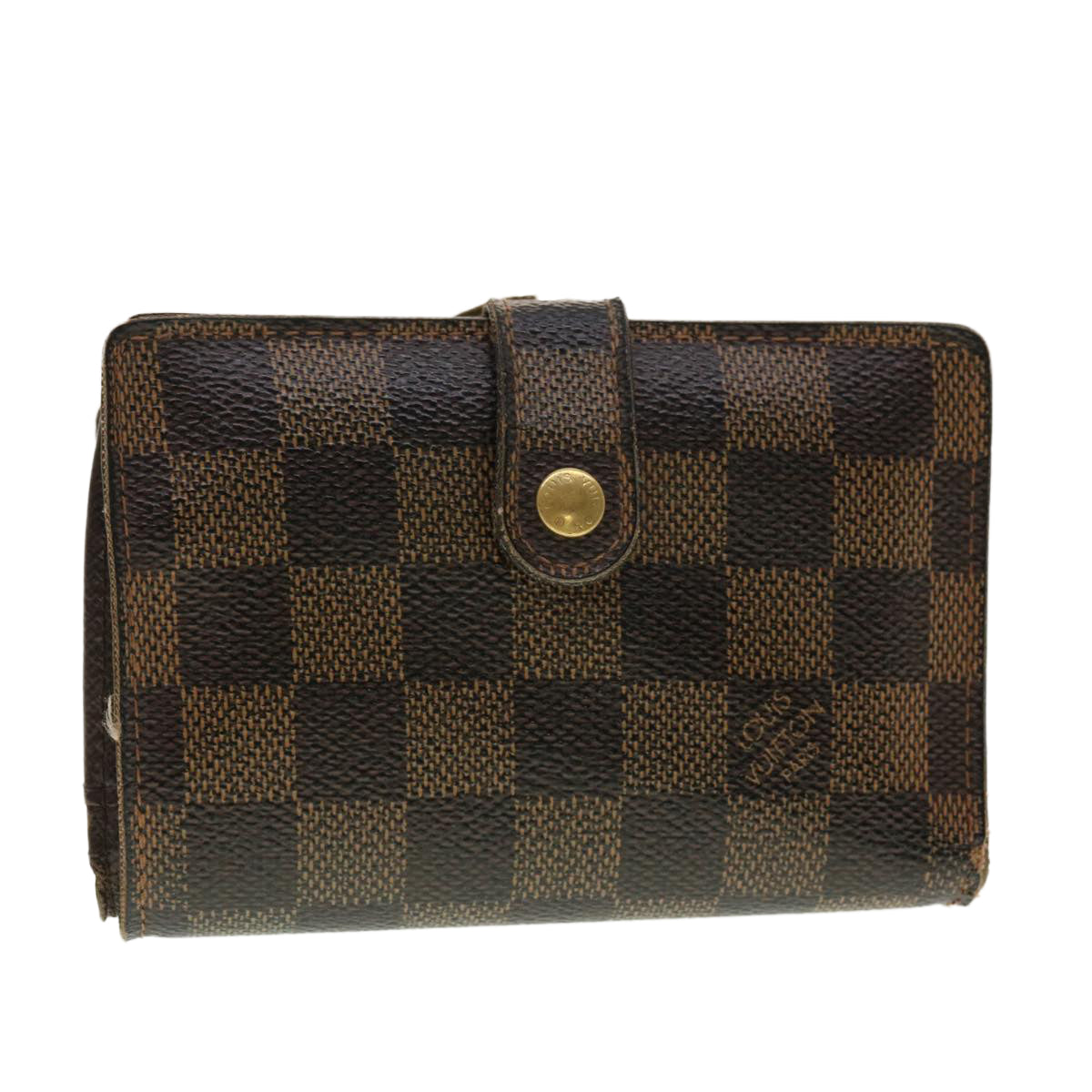 LOUIS VUITTON Damier Ebene Portefeuille Viennois Wallet N61674 LV Auth 39496