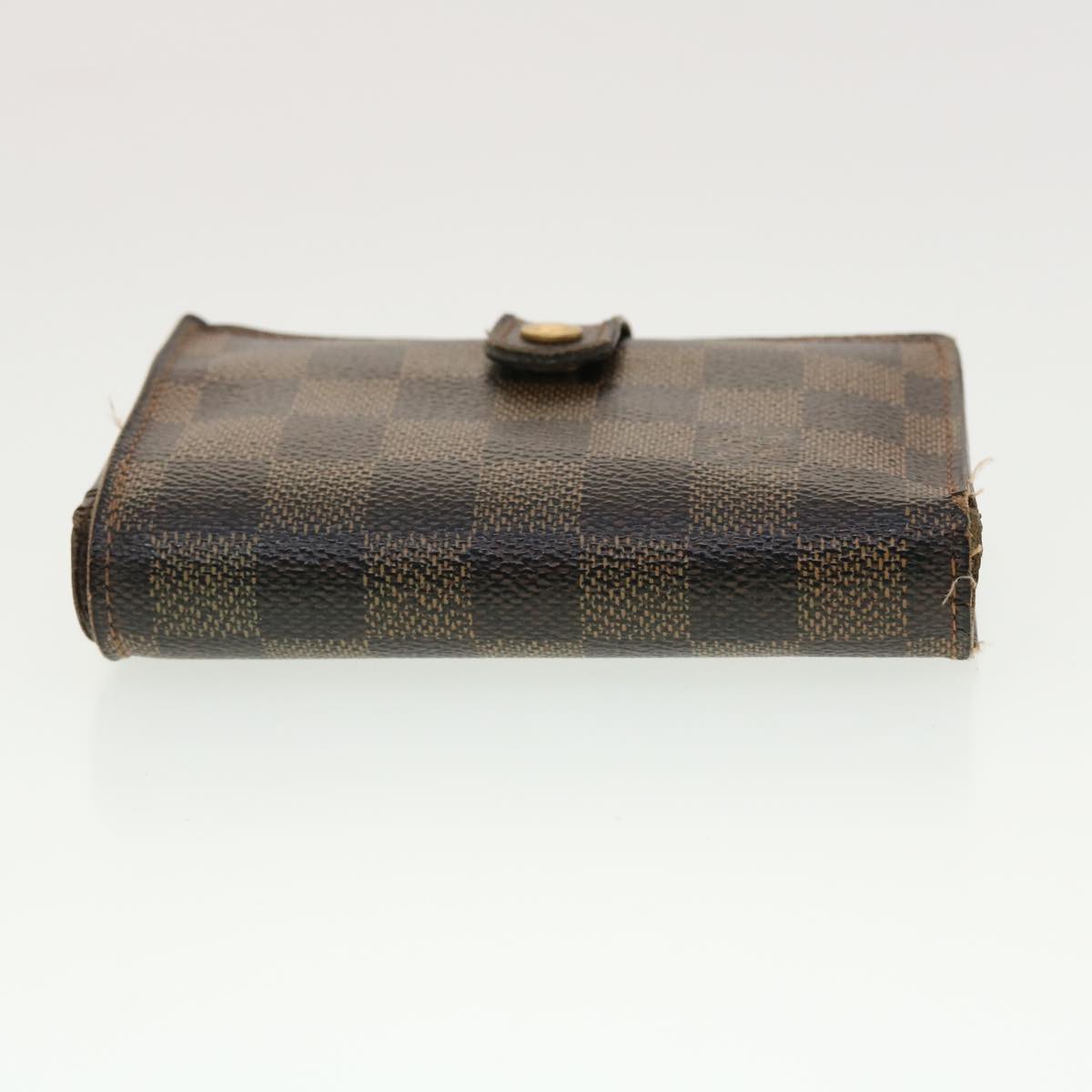 LOUIS VUITTON Damier Ebene Portefeuille Viennois Wallet N61674 LV Auth 39496