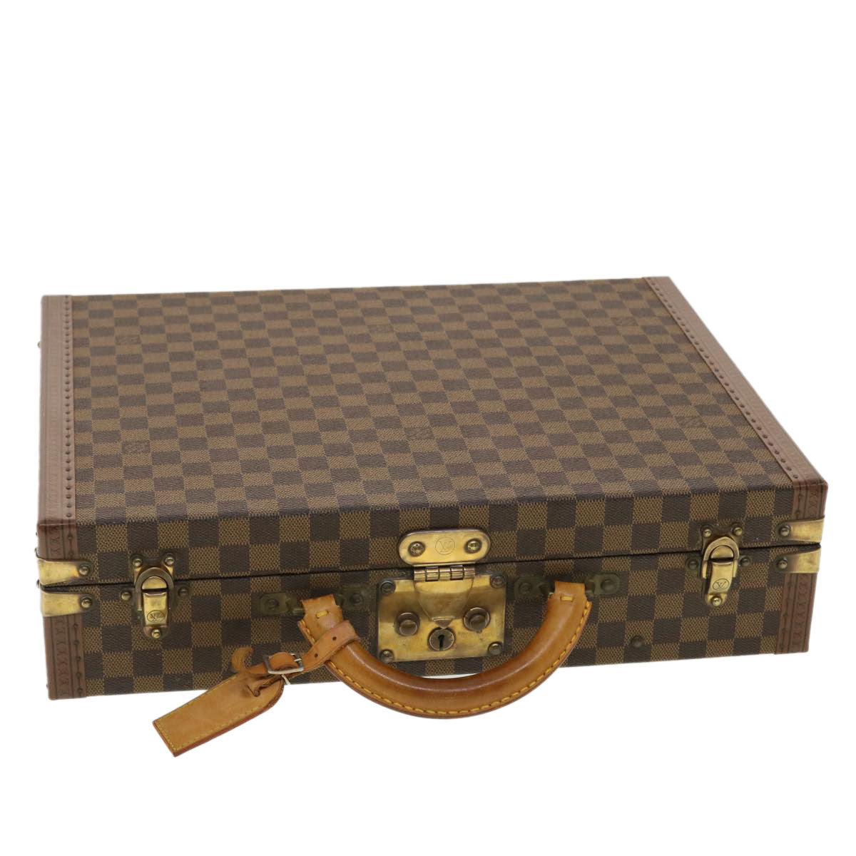 LOUIS VUITTON Damier Ebene President Trunk SPO LV Auth 39928A