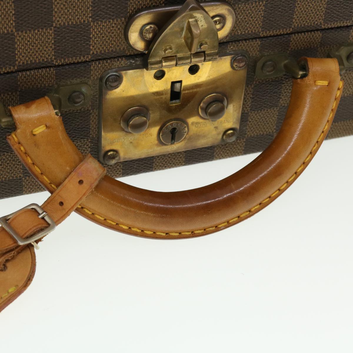 LOUIS VUITTON Damier Ebene President Trunk SPO LV Auth 39928SV