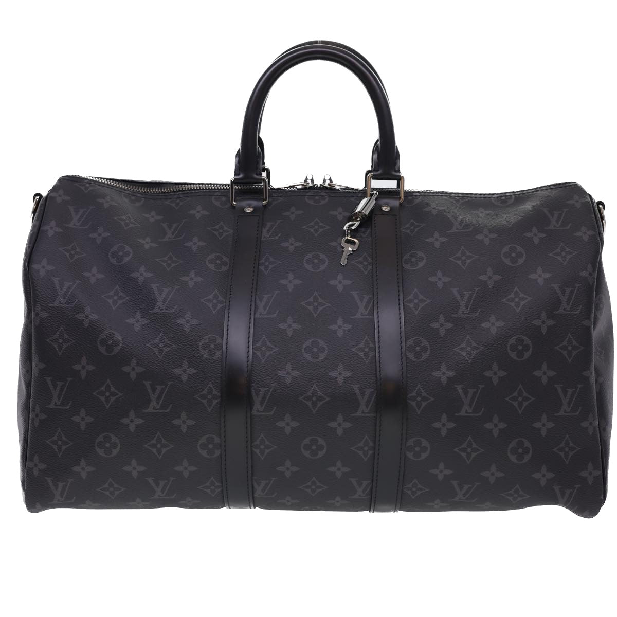 LOUIS VUITTON Eclipse Keepall Bandouliere 45 Boston Bag M43278 LV Auth 40033A