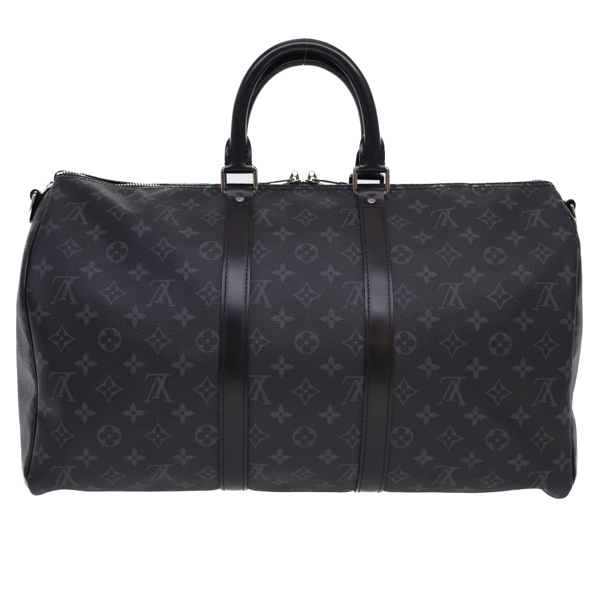 LOUIS VUITTON Eclipse Keepall Bandouliere 45 Boston Bag M43278 LV Auth 40033A