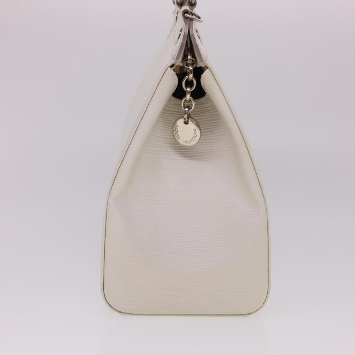 LOUIS VUITTON Epi Blair MM Hand Bag 2way White Yvoire M40330 LV Auth 40363