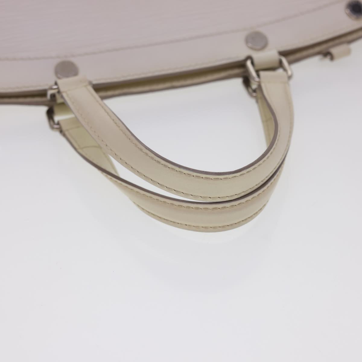 LOUIS VUITTON Epi Blair MM Hand Bag 2way White Yvoire M40330 LV Auth 40363