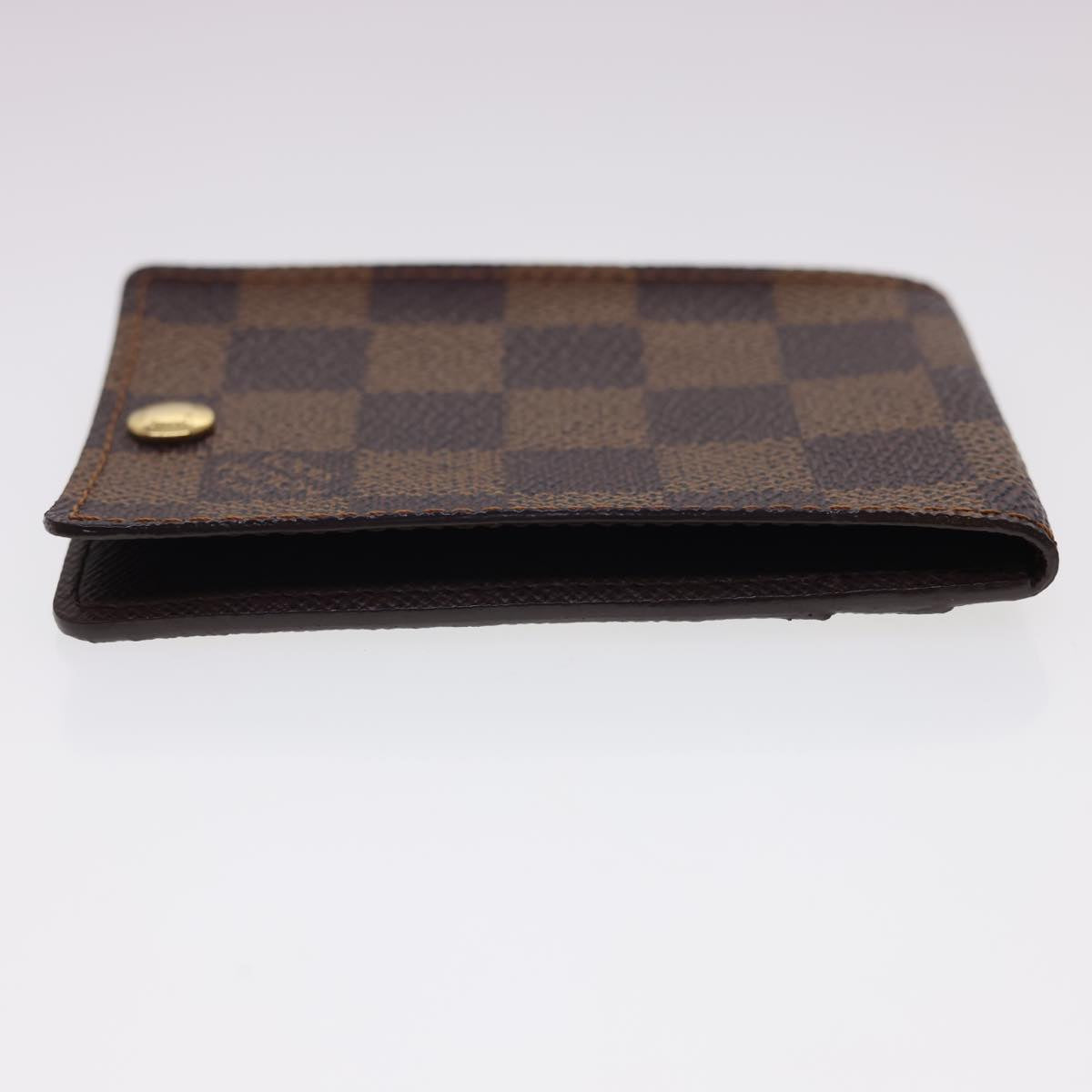 LOUIS VUITTON Damier Ebene Porte Cartes ID Bandouliere Card Case N60016 LV 40403