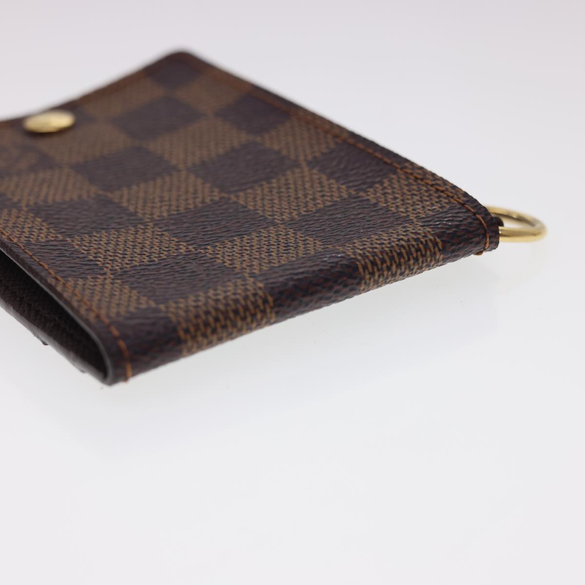 LOUIS VUITTON Damier Ebene Porte Cartes ID Bandouliere Card Case N60016 LV 40403