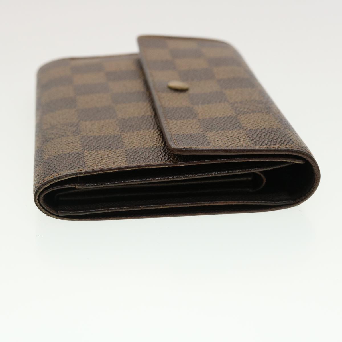 LOUIS VUITTON Damier Ebene Porte Tresor Etui Papie Wallet N61202 LV Auth 40582