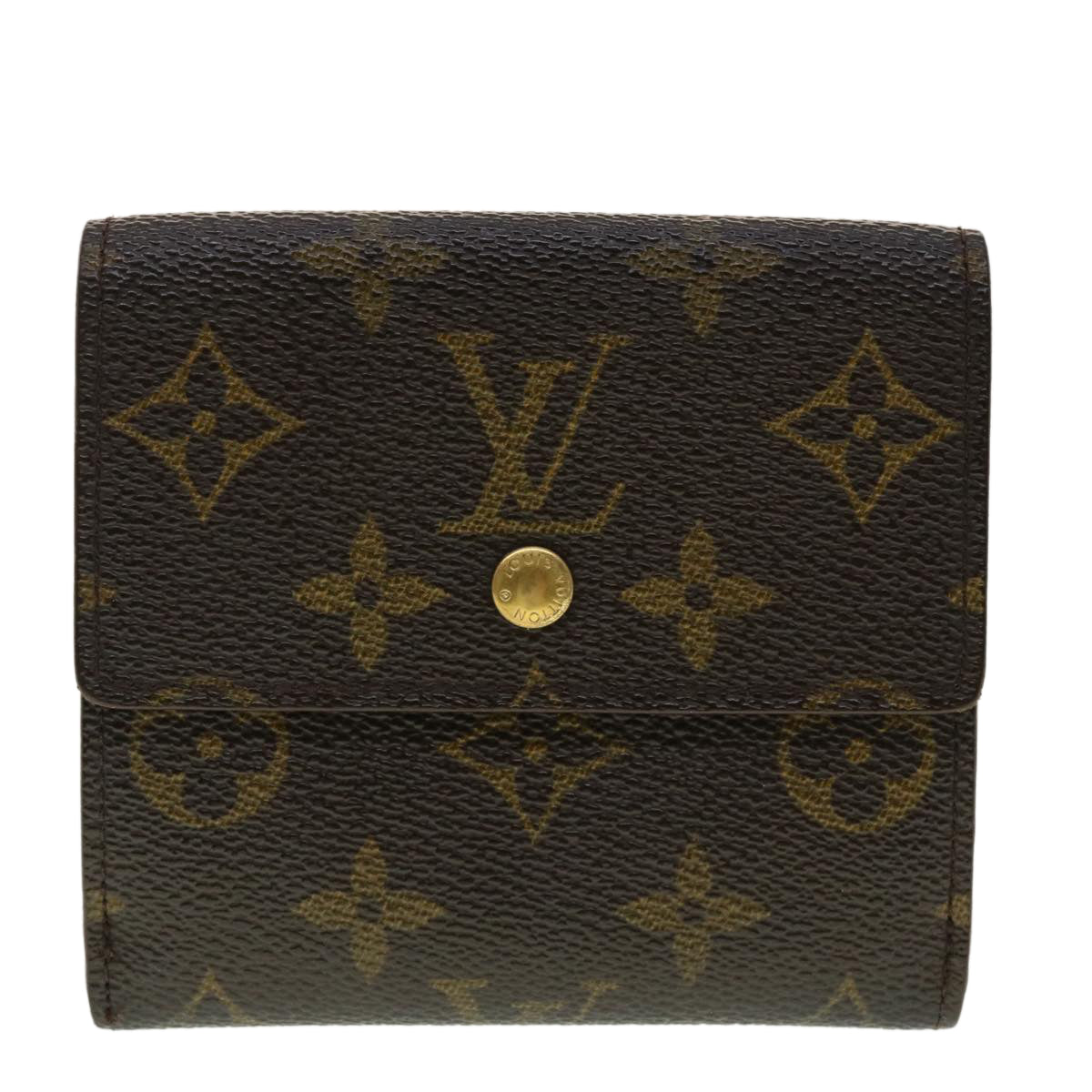 LOUIS VUITTON Monogram Portefeuille Elise Wallet M61654 LV Auth 40638