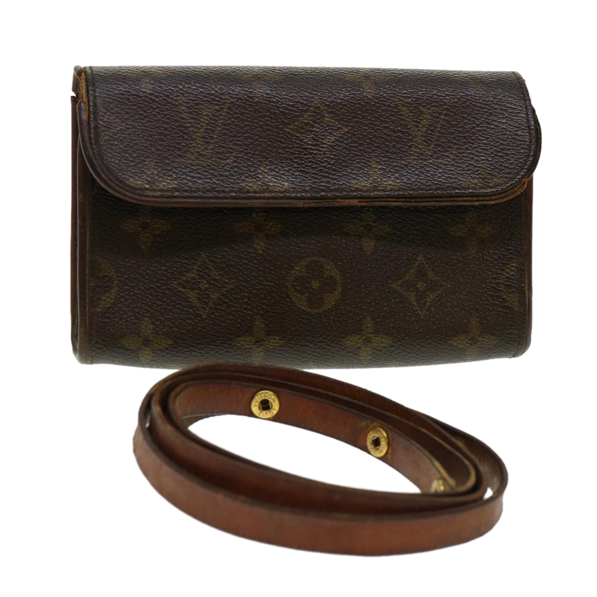 LOUIS VUITTON Monogram Pochette Florentine Waist bag M51855 LV Auth 40765