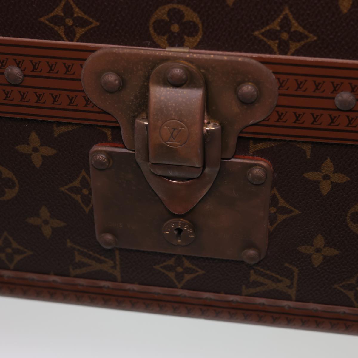 LOUIS VUITTON Monogram Gemine Shoes Trunk M21626 LV Auth 41008SV