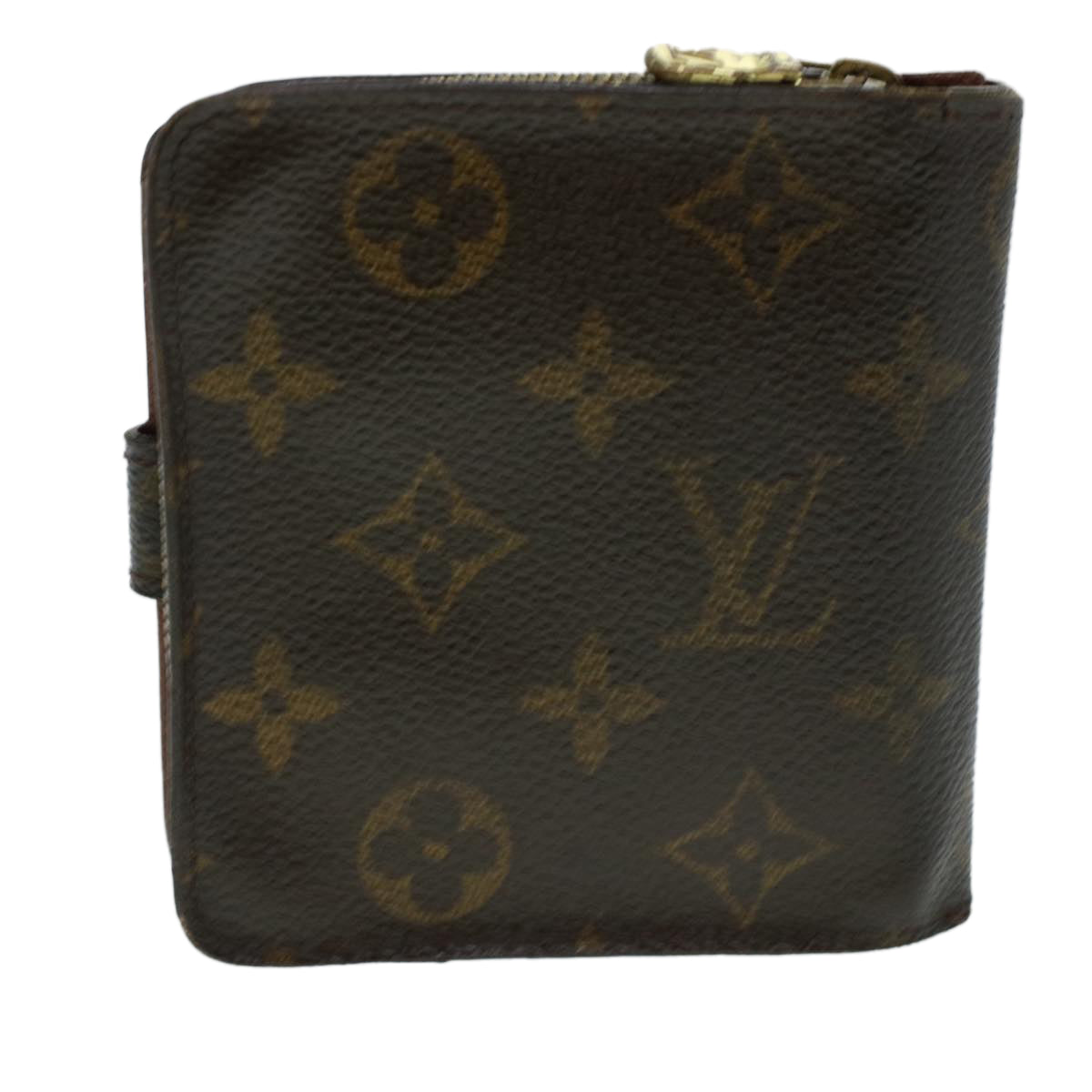 LOUIS VUITTON Monogram Compact Zip Wallet M61667 LV Auth 41079