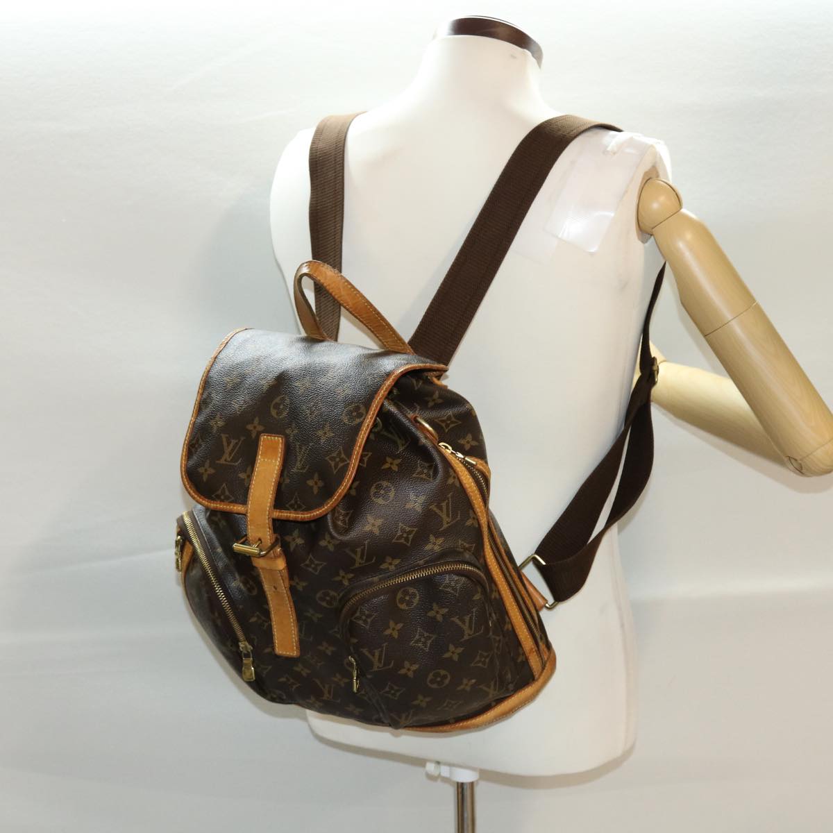 LOUIS VUITTON Monogram Sac A Dos Bosphore Backpack M40107 LV Auth 41082