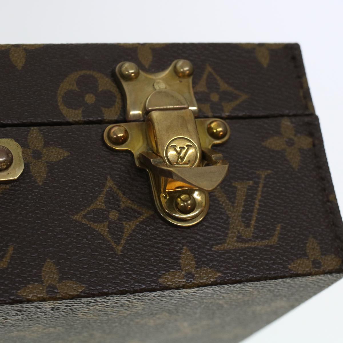 LOUIS VUITTON Monogram Casino Case Playing Cards Cube Game Dice SPO Auth 41140S