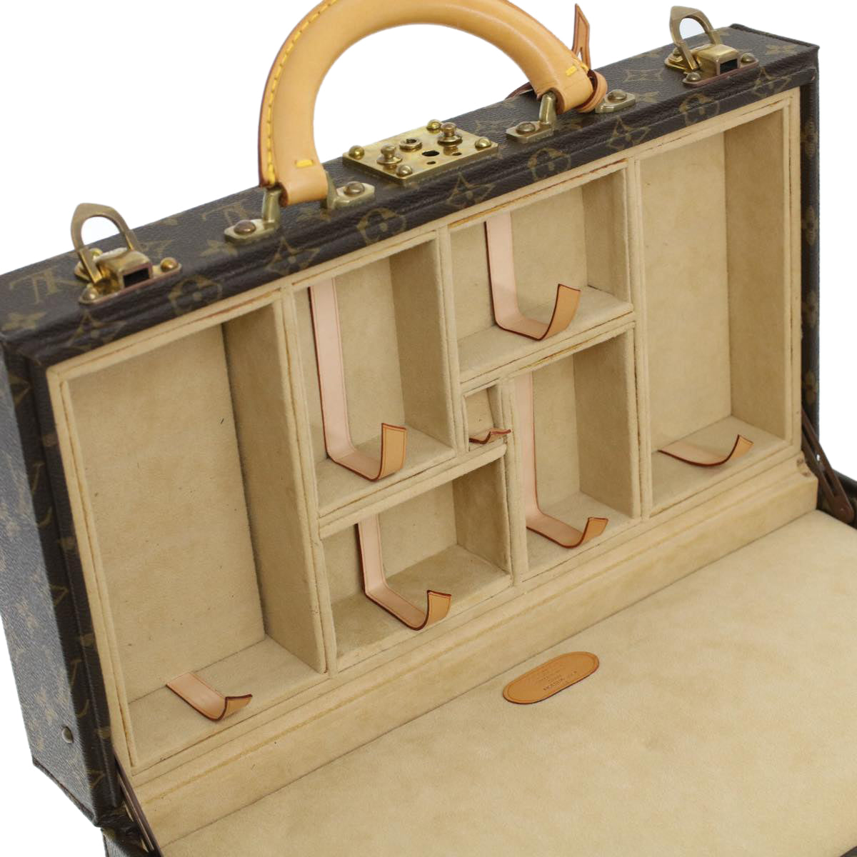 LOUIS VUITTON Monogram Casino Case Playing Cards Cube Game Dice SPO Auth 41140S