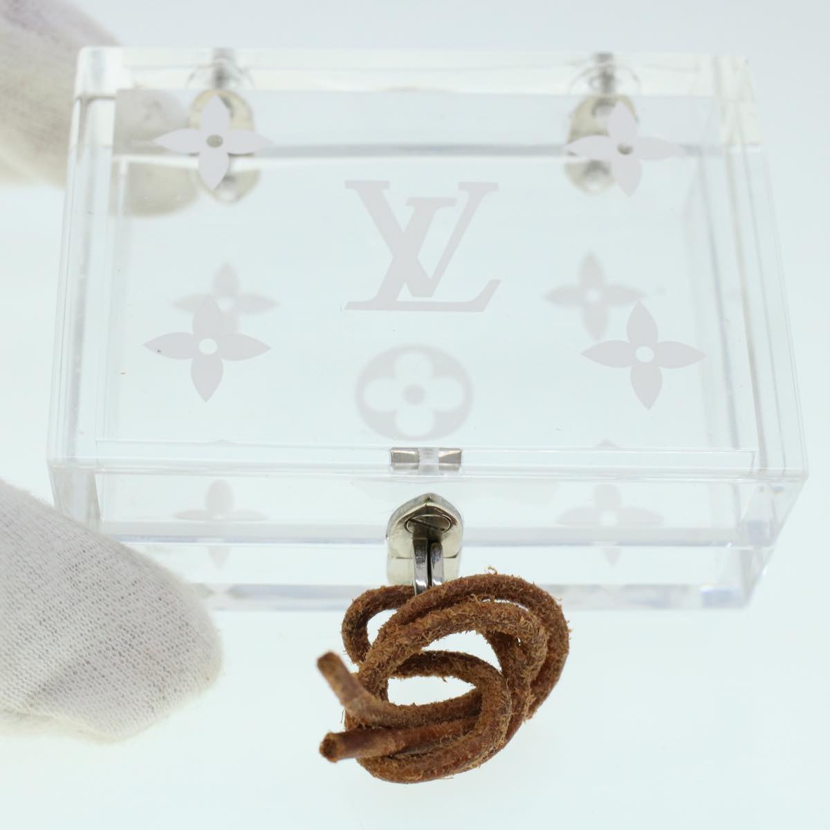 LOUIS VUITTON Monogram Casino Case Playing Cards Cube Game Dice SPO Auth 41140S