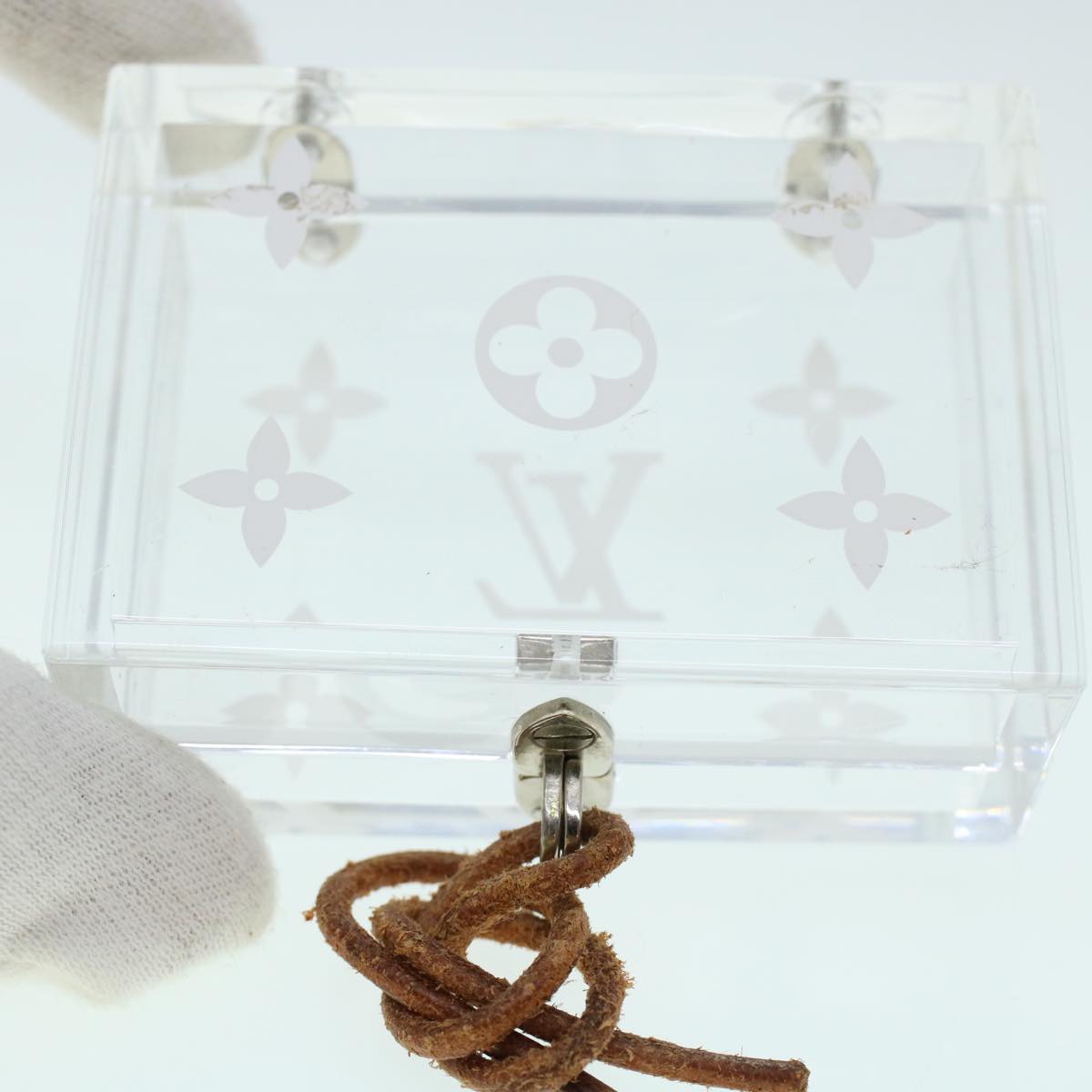 LOUIS VUITTON Monogram Casino Case Playing Cards Cube Game Dice SPO Auth 41140S