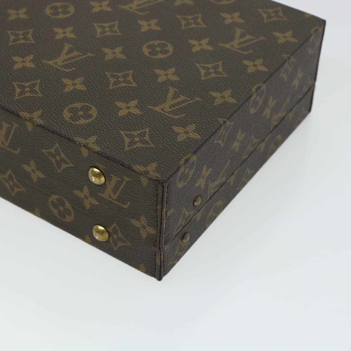LOUIS VUITTON Monogram Casino Case Playing Cards Cube Game Dice SPO Auth 41140S