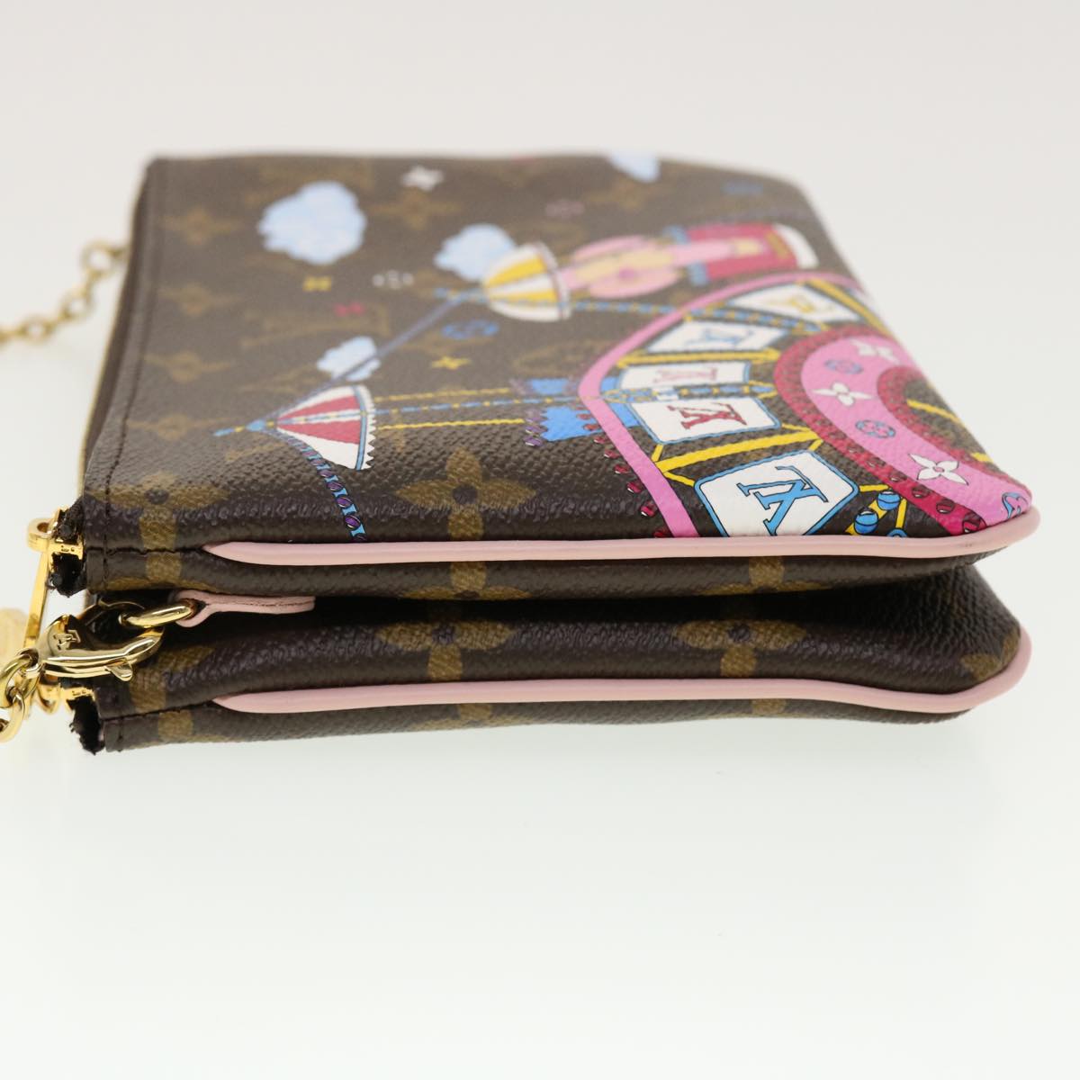 LOUIS VUITTON Vivienne Chain Pochette Double Zip Shoulder Bag M69744 LV 41162SM