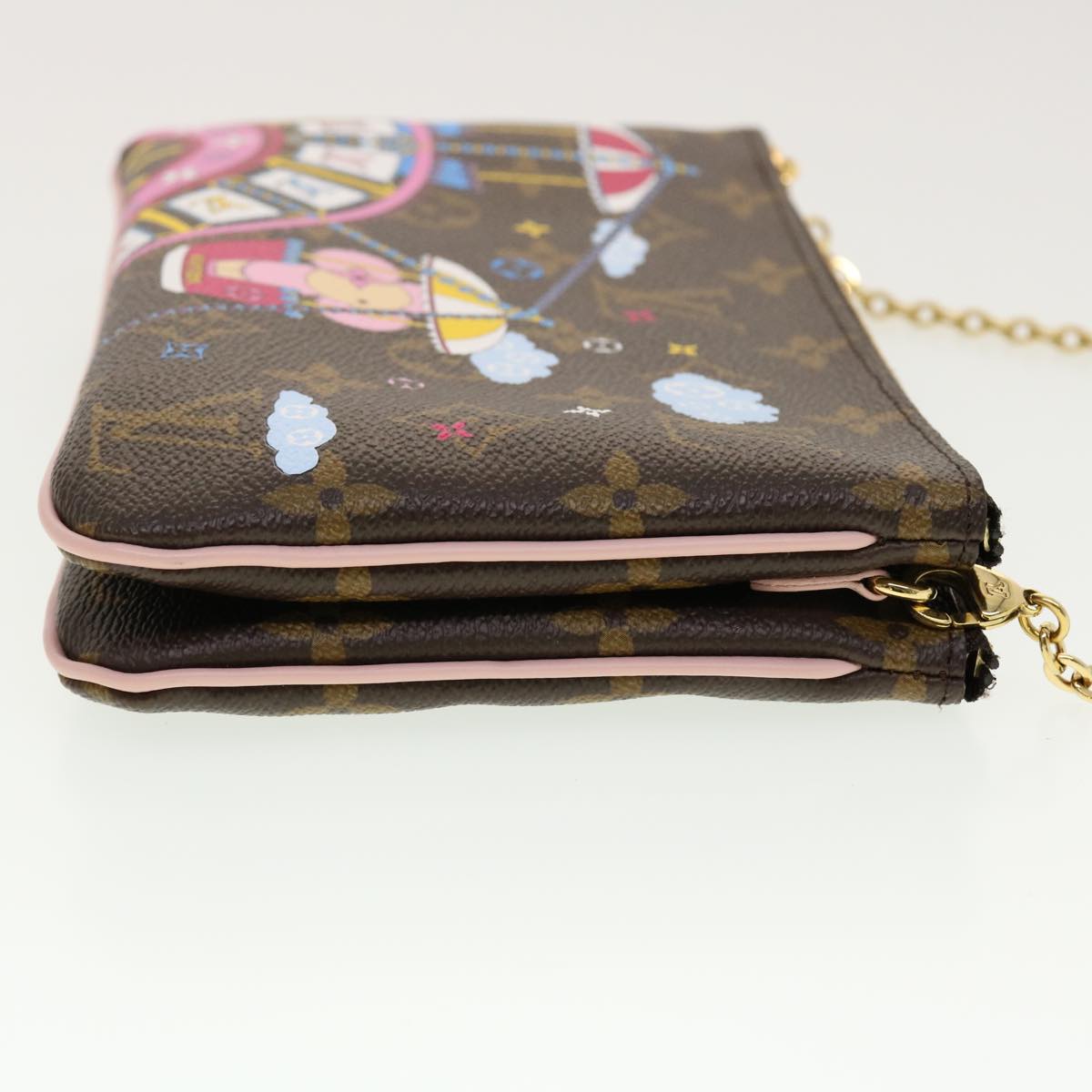 LOUIS VUITTON Vivienne Chain Pochette Double Zip Shoulder Bag M69744 LV 41162SM