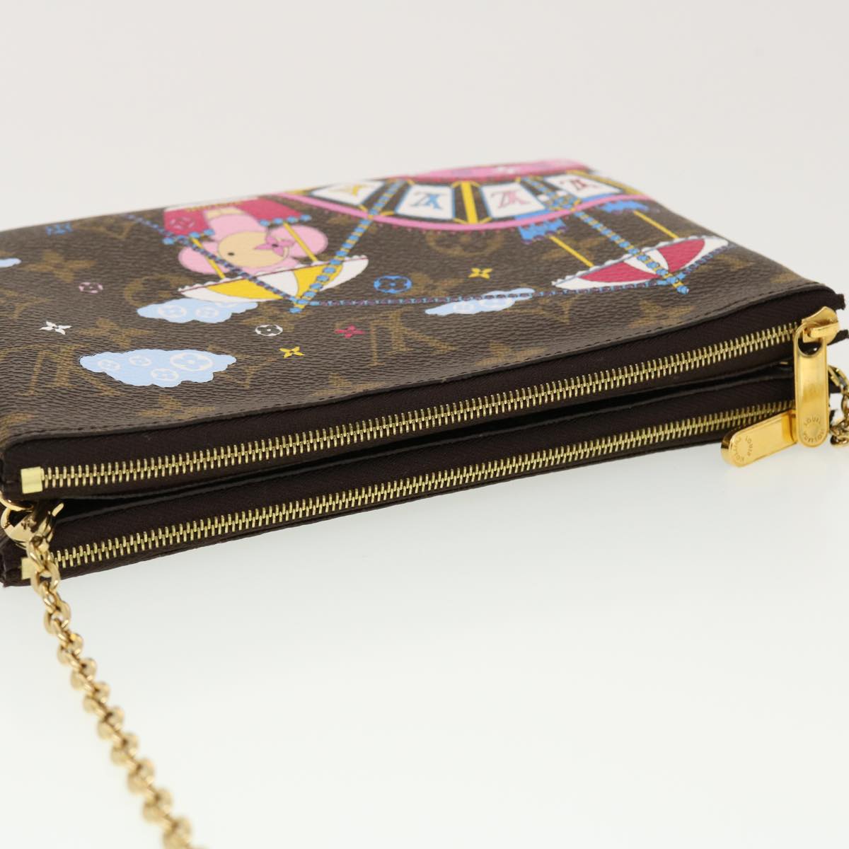 LOUIS VUITTON Vivienne Chain Pochette Double Zip Shoulder Bag M69744 LV 41162SM