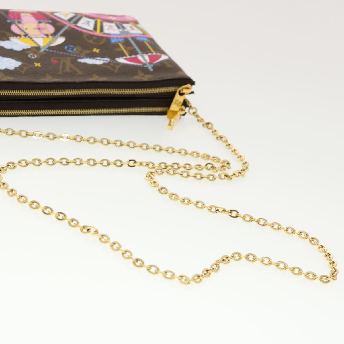 LOUIS VUITTON Vivienne Chain Pochette Double Zip Shoulder Bag M69744 LV 41162SM