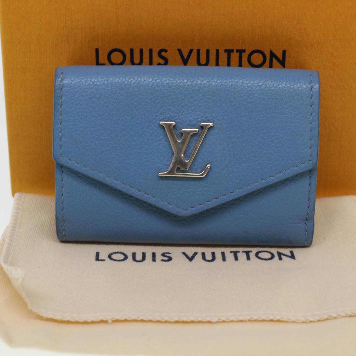 LOUIS VUITTON Portefeuille Rock Mini Trifold Wallet Leather Brue M67861 LV 41233