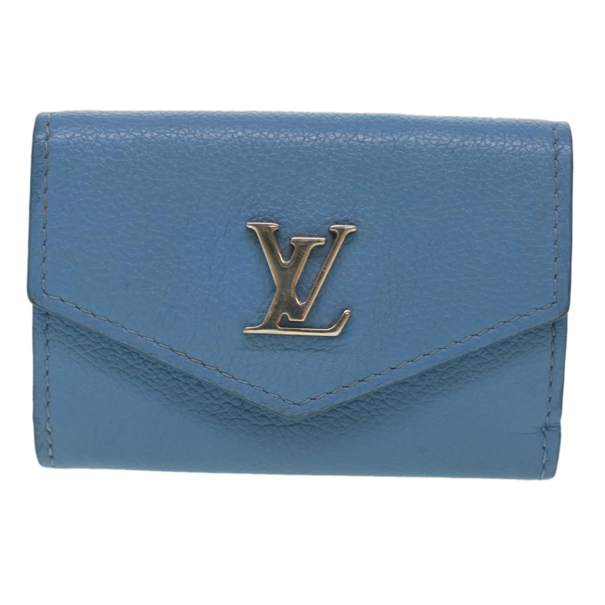 LOUIS VUITTON Portefeuille Rock Mini Trifold Wallet Leather Brue M67861 LV 41233