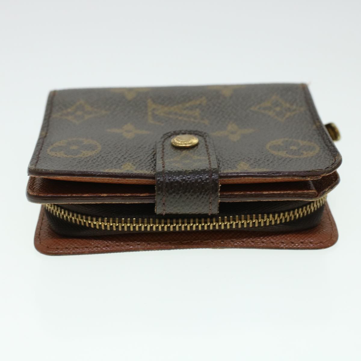 LOUIS VUITTON Monogram Compact Zip Wallet M61667 LV Auth 41448