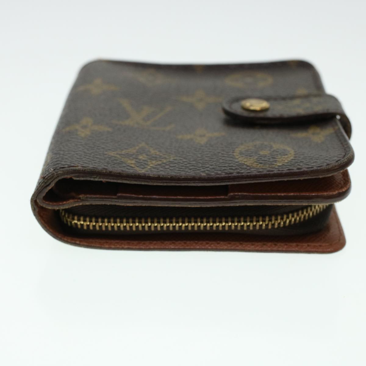 LOUIS VUITTON Monogram Compact Zip Wallet M61667 LV Auth 41448