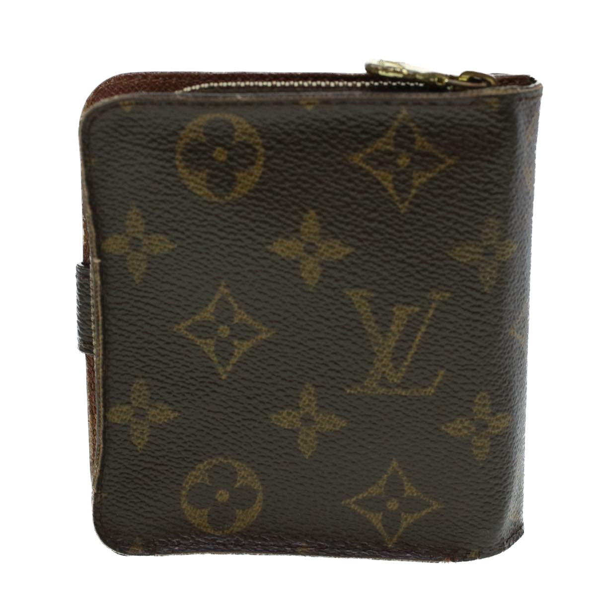 LOUIS VUITTON Monogram Compact Zip Wallet M61667 LV Auth 41577