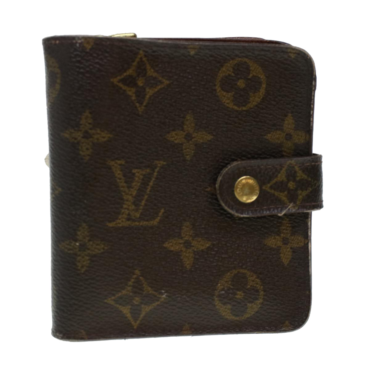 LOUIS VUITTON Monogram Compact Zip Wallet M61667 LV Auth 41633