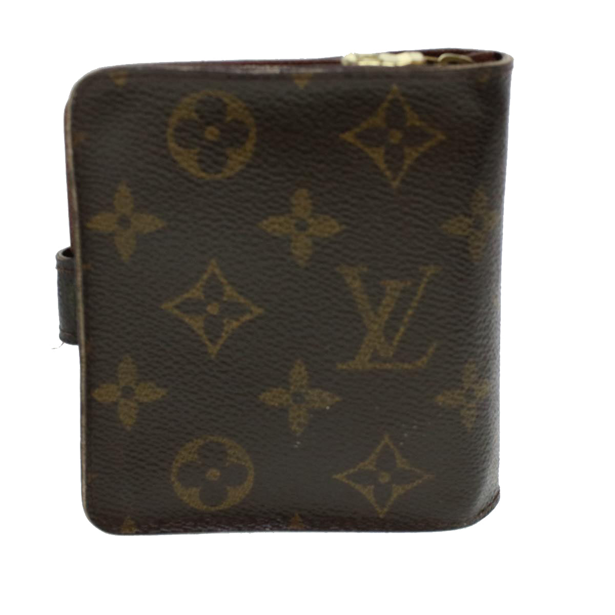 LOUIS VUITTON Monogram Compact Zip Wallet M61667 LV Auth 41633