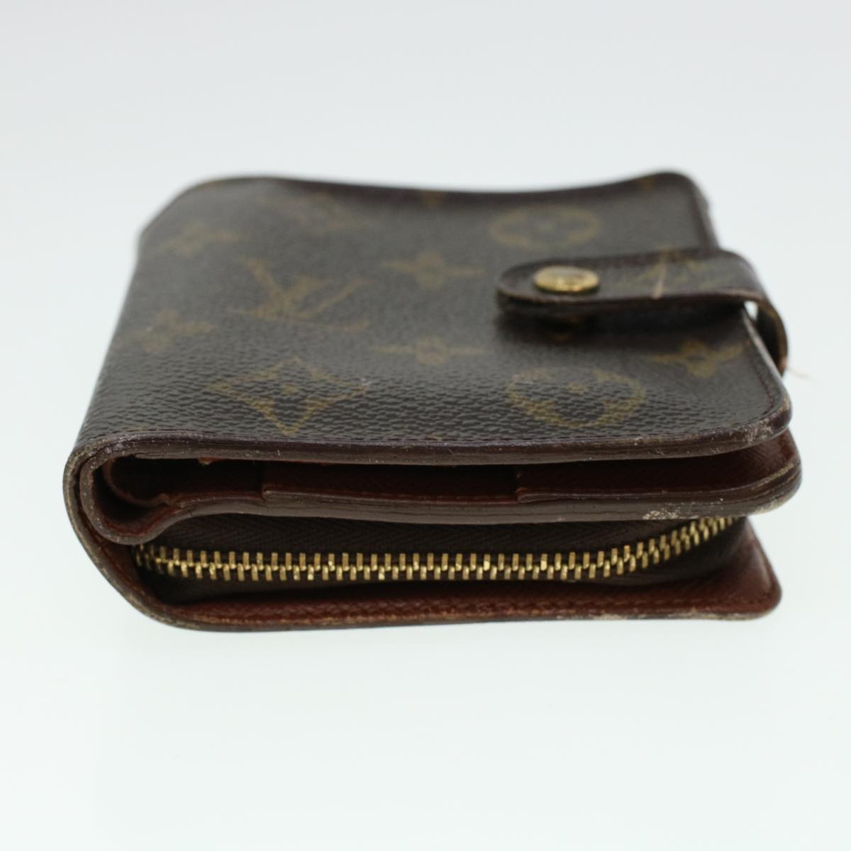 LOUIS VUITTON Monogram Compact Zip Wallet M61667 LV Auth 41633