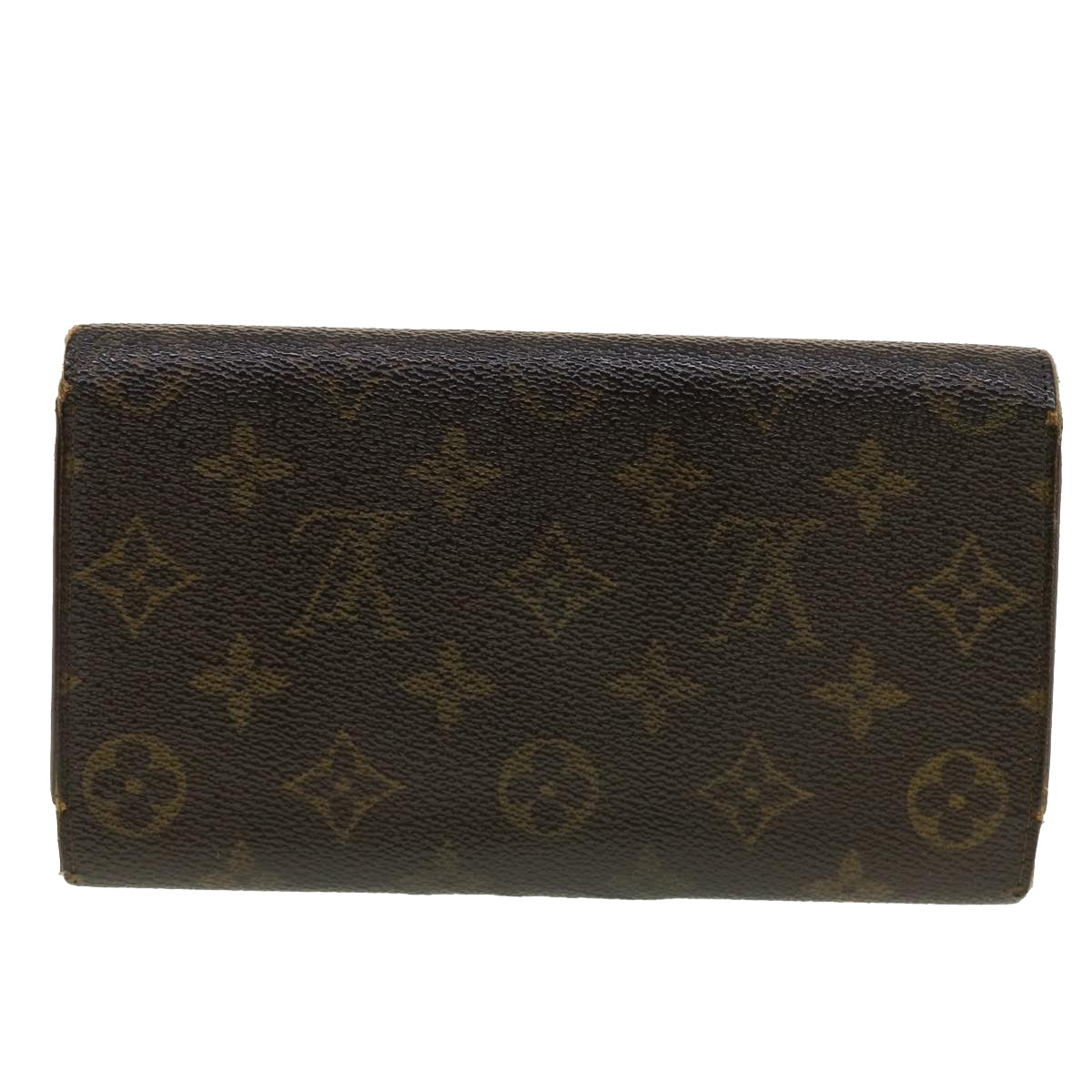 LOUIS VUITTON Monogram Portefeuille International Long Wallet M61217 Auth 41653