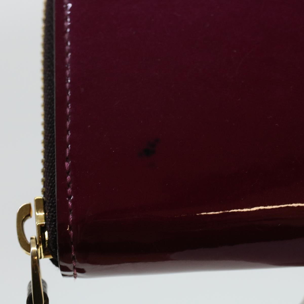 LOUIS VUITTON Vernis Portefeuille Miroir Wallet Amarante Magenta M64403 LV 41689