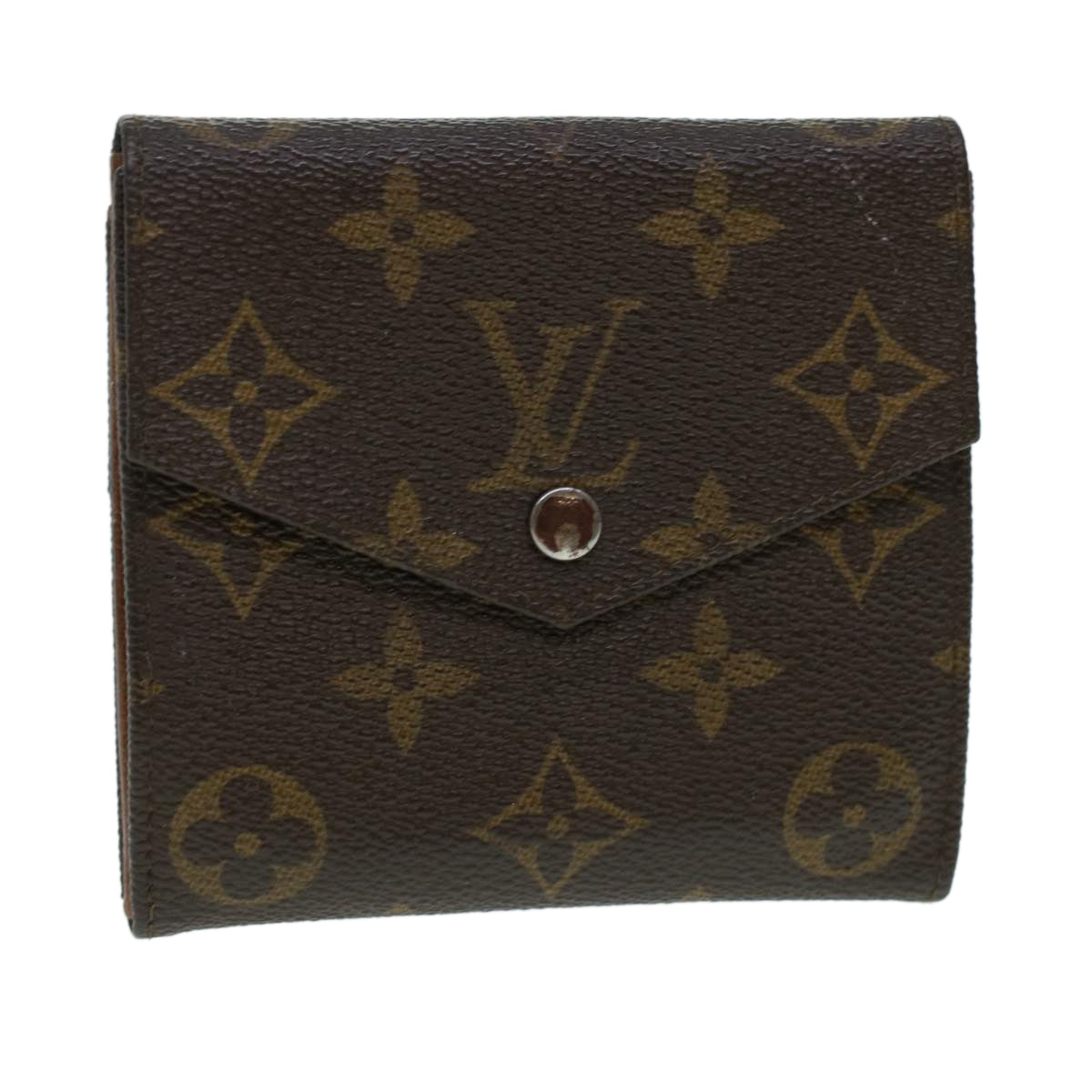 LOUIS VUITTON Monogram Porte Monnaie Bie Wallet E1398S LV Auth 41740