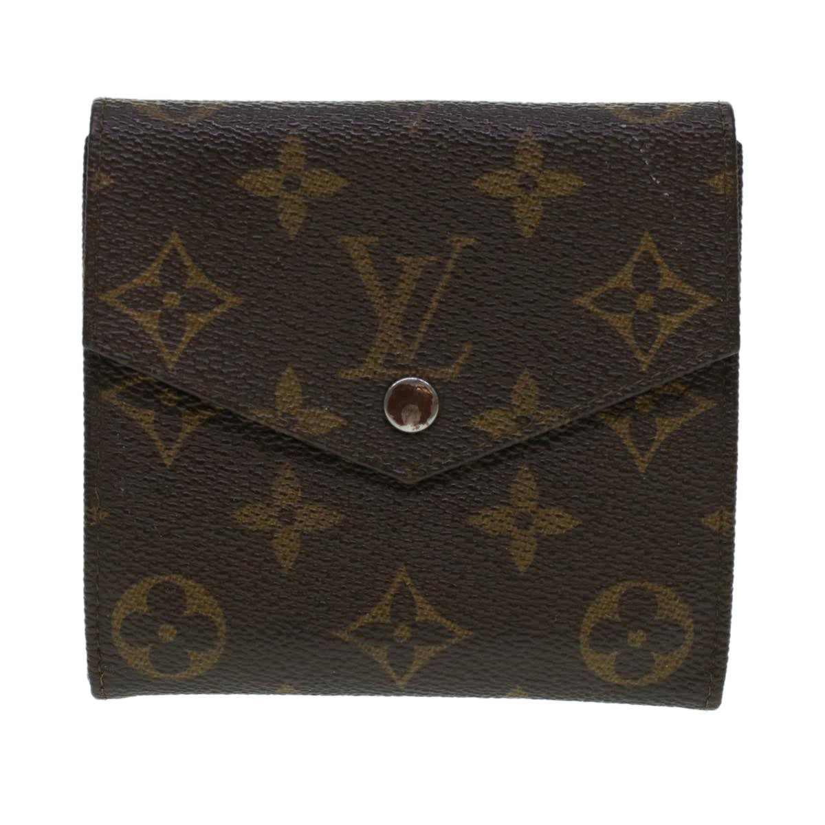 LOUIS VUITTON Monogram Porte Monnaie Bie Wallet E1398S LV Auth 41740