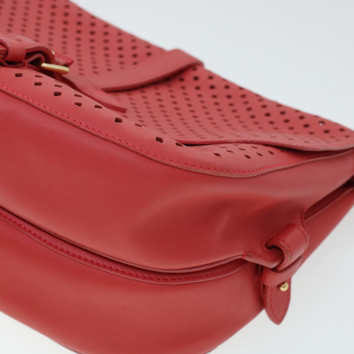LOUIS VUITTON Perfo Furore Saumur Shoulder Bag Pink LV Auth 41755SAM