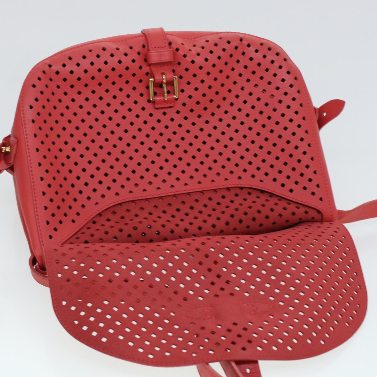 LOUIS VUITTON Perfo Furore Saumur Shoulder Bag Pink LV Auth 41755SAM