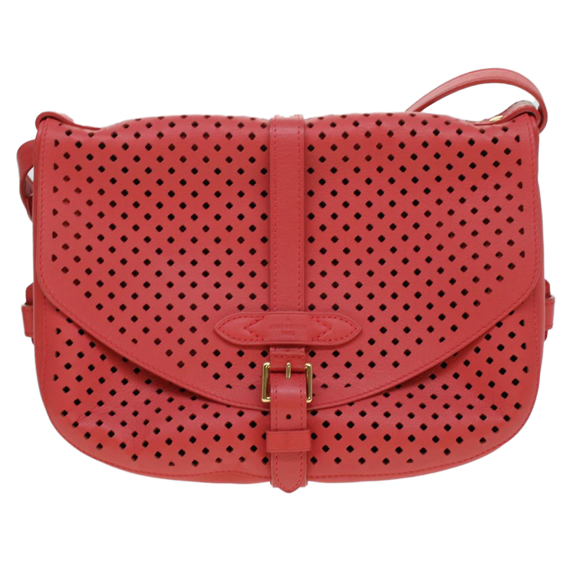 LOUIS VUITTON Perfo Furore Saumur Shoulder Bag Pink LV Auth 41755SAM