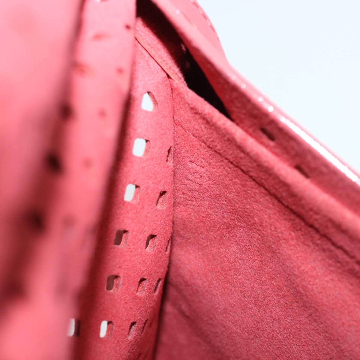LOUIS VUITTON Perfo Furore Saumur Shoulder Bag Pink LV Auth 41755SAM