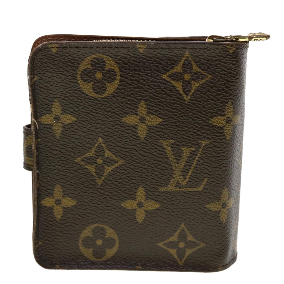 LOUIS VUITTON Monogram Compact Zip Wallet M61667 LV Auth 41851