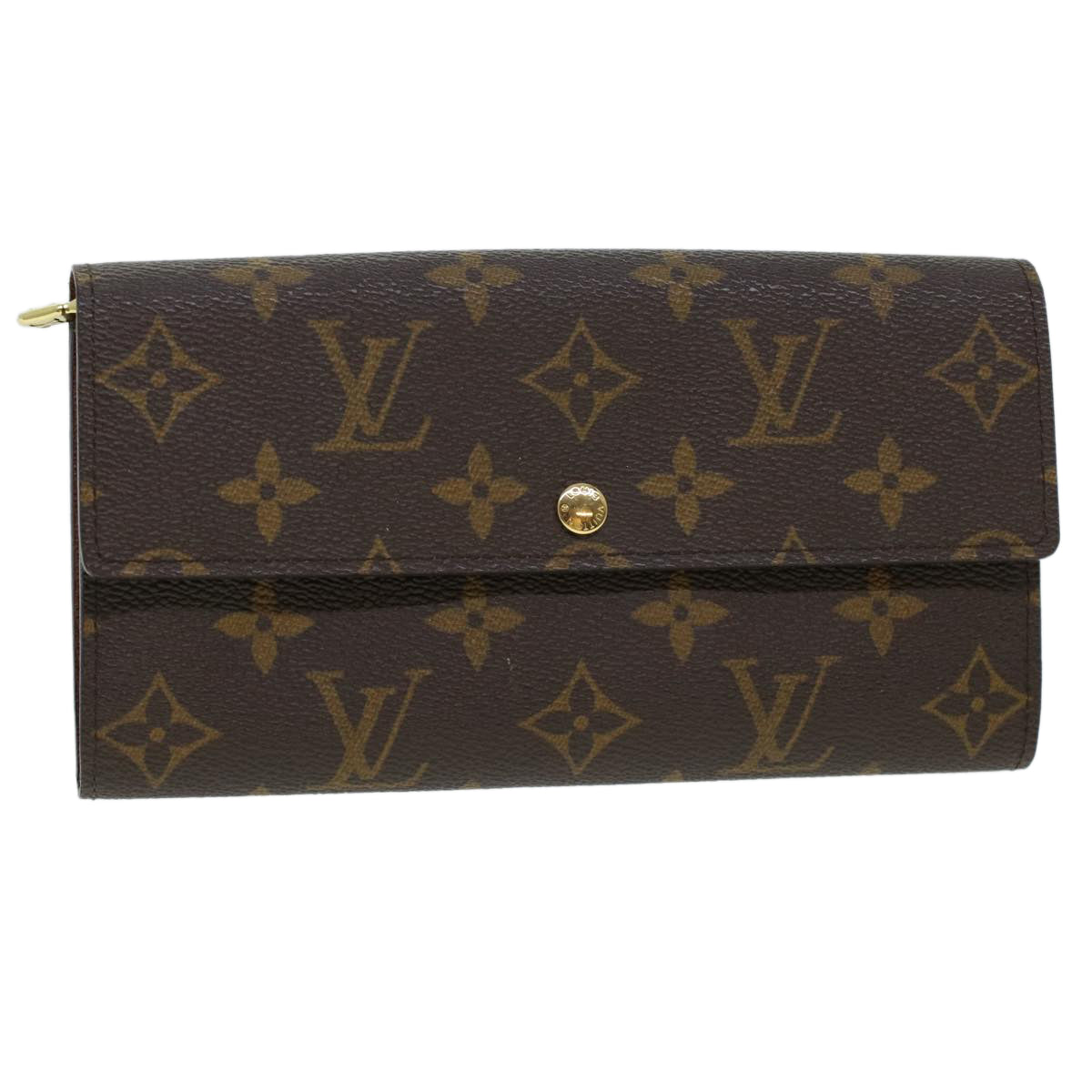 LOUIS VUITTON Monogram Portefeuille Sarah Long Wallet M60531 LV Auth 41852