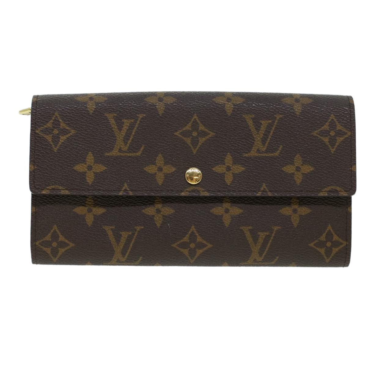 LOUIS VUITTON Monogram Portefeuille Sarah Long Wallet M60531 LV Auth 41852