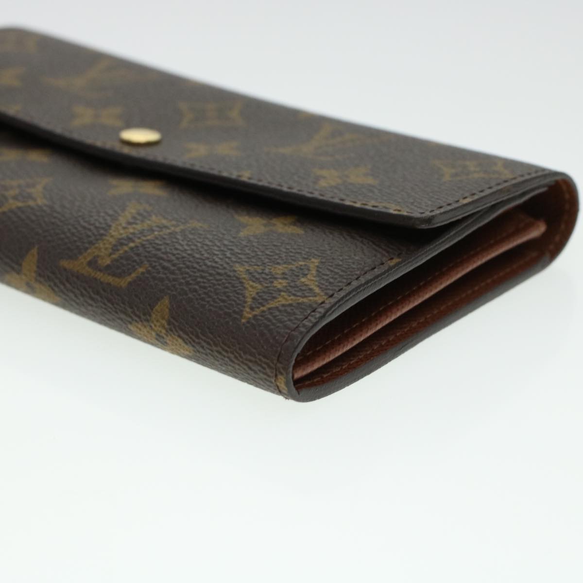 LOUIS VUITTON Monogram Portefeuille Sarah Long Wallet M60531 LV Auth 41852